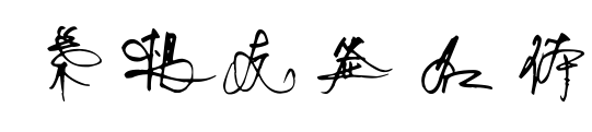 叶根友签名体