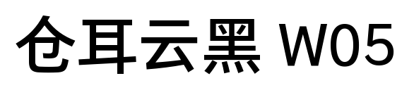 仓耳云黑 W05