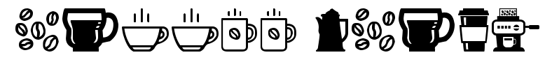 coffee icons预览图片