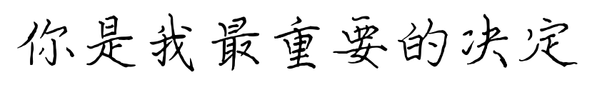 你是我最重要的决定