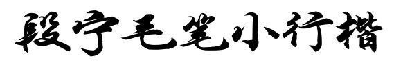 段宁毛笔小行楷