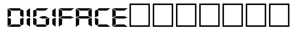 Digiface七段数码管显示预览图片