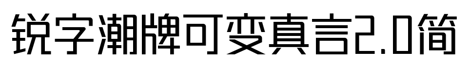 锐字潮牌可变真言2.0简