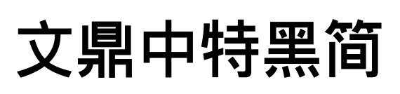 文鼎中特黑简