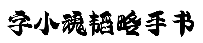 字小魂韬略手书