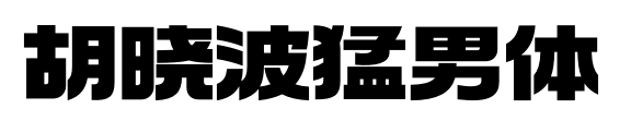 胡晓波猛男体预览图片