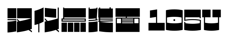 汉仪点线面 105U预览图片