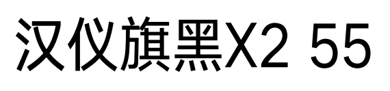 汉仪旗黑X2 55预览图片