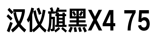 汉仪旗黑X4 75