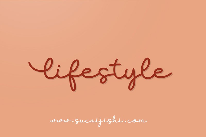 Lifestyle 连笔英文字体